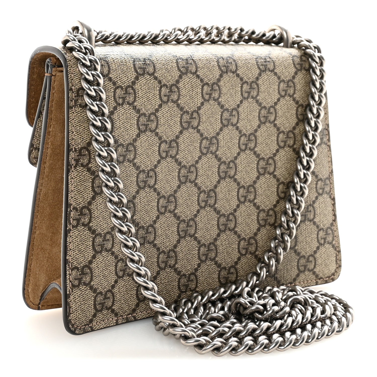 Gucci GG Supreme Monogram Mini Dionysus Shoulder Bag Taupe 3 of 11