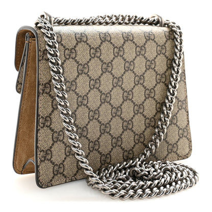 Gucci GG Supreme Monogram Mini Dionysus Shoulder Bag Taupe 3 of 11