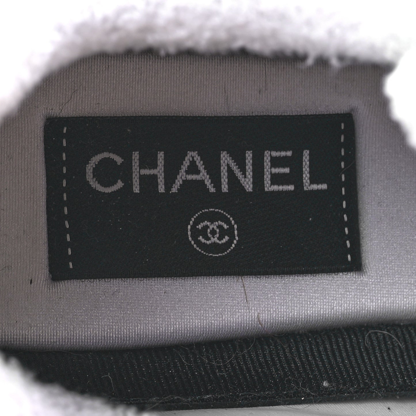 Suede Calfskin Fabric CC Sneakers 38 White