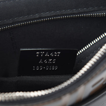 Fendi Vitello Century Bi-Color FF 1974 Embossed Messenger Maya Black 6 of 9
