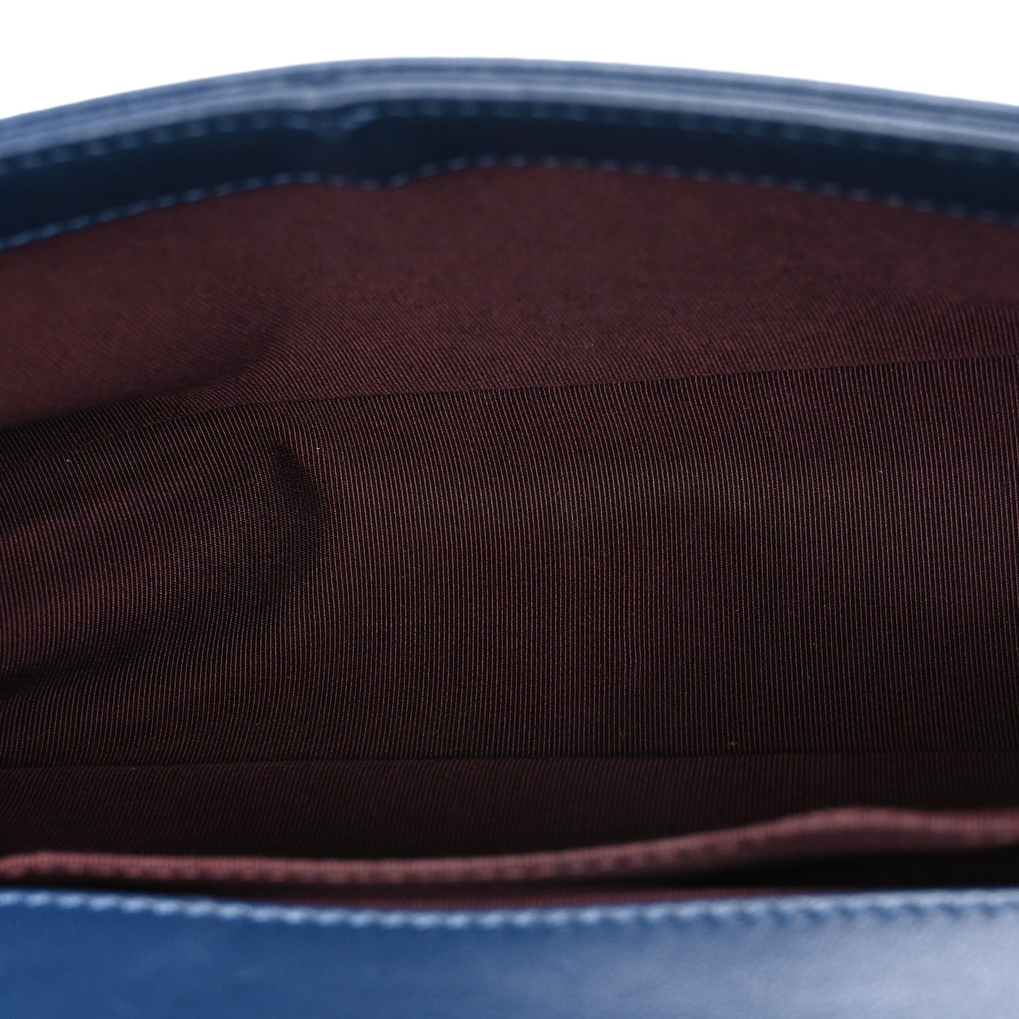 Calfskin Chevron Quilted Medium Boy Flap Dark Navy Blue