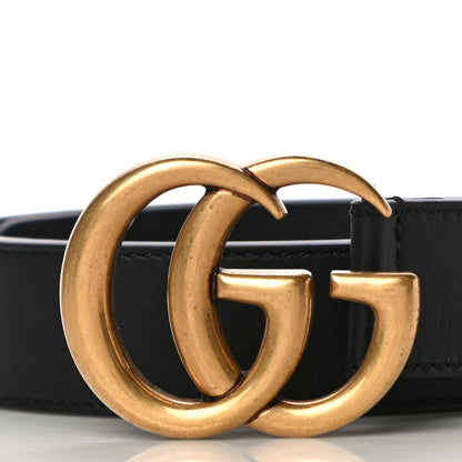 Gucci Calfskin Double G 30mm Belt 100 40 Black 2 of 7