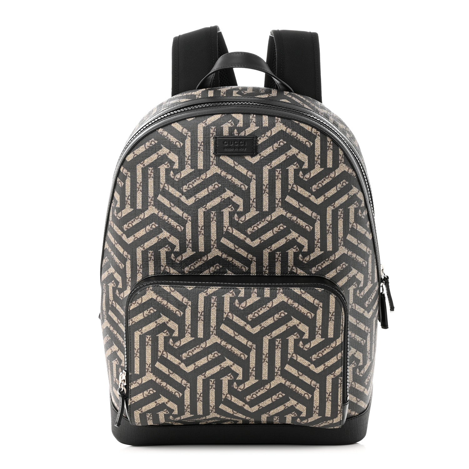 Gucci GG Supreme Monogram Caleido Medium Day Backpack Black 1 of 10