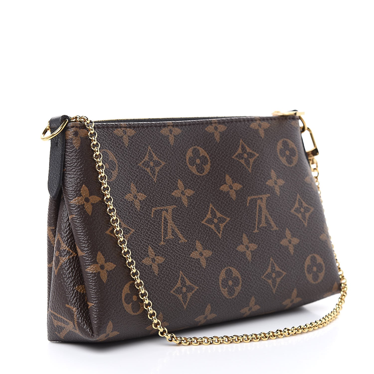 Louis Vuitton Monogram Pallas Clutch Black 3 of 10