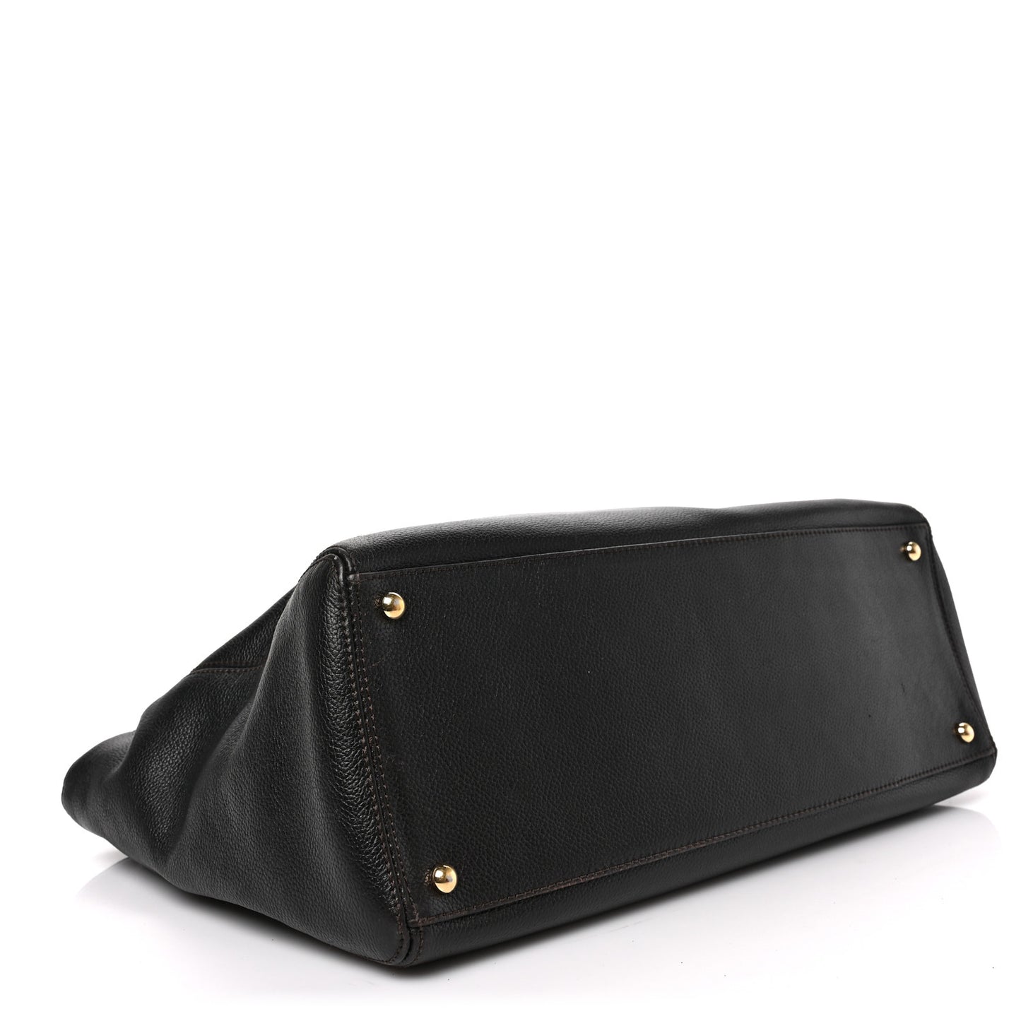 Calfskin Cerf Executive Shopper Tote Brown