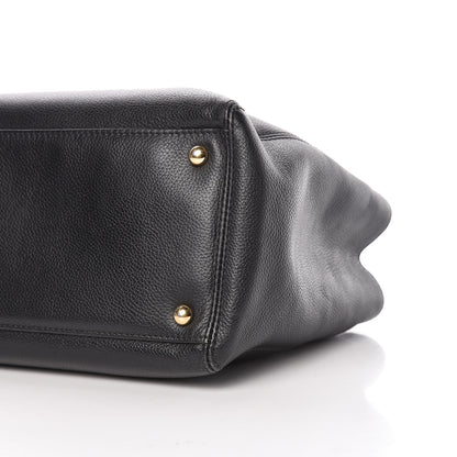 Chanel Calfskin Small Cerf Shopper Tote Black 15 of 17