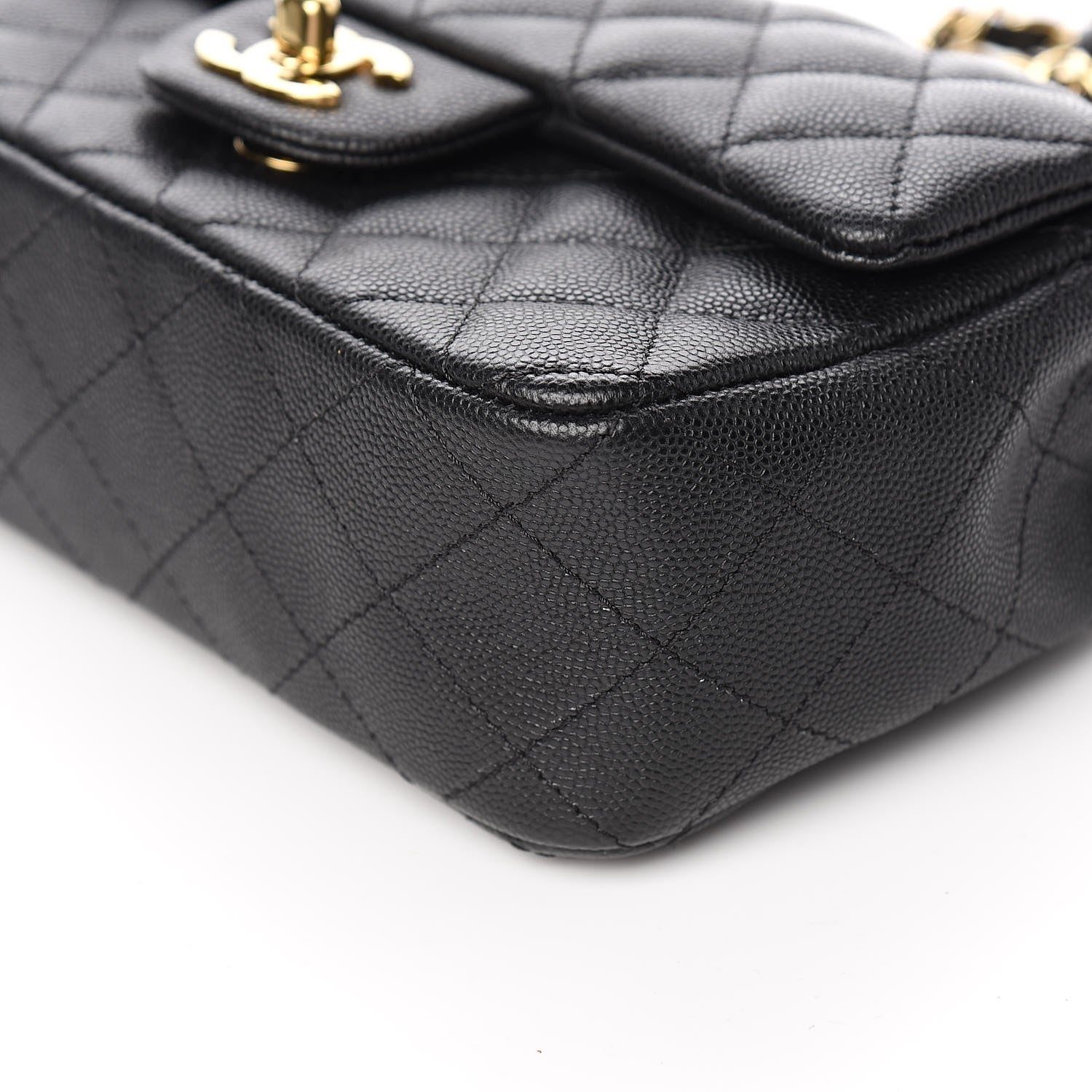 Chanel Caviar Quilted Mini Rectangular Flap Black 9 of 10