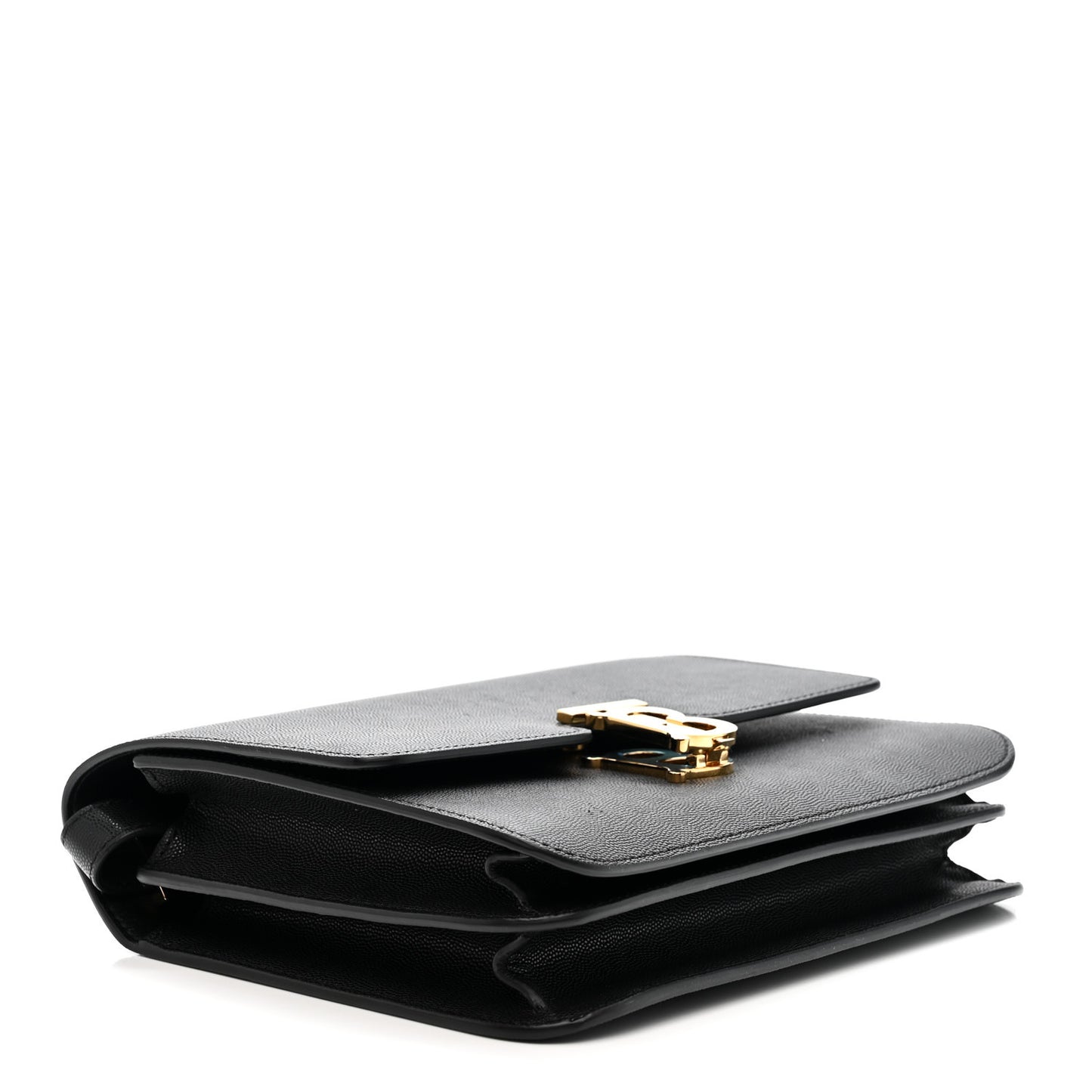Grained Calfskin Medium TB Bag Black