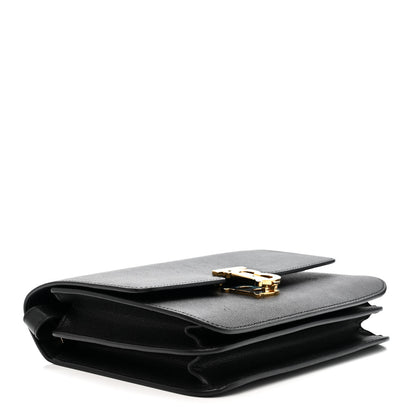Burberry Grained Calfskin Medium TB Bag Black 3 of 9