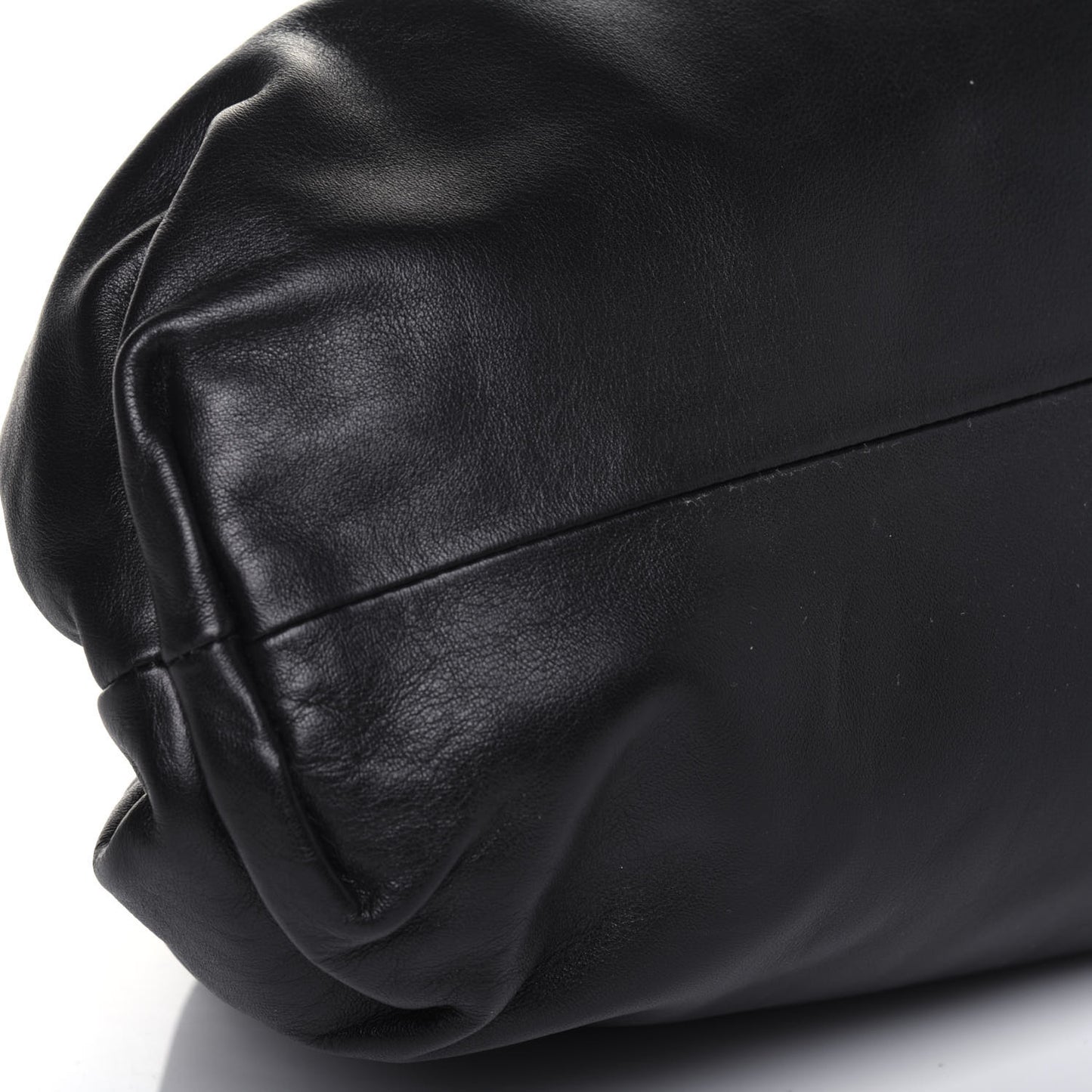 Smooth Butter Calf The Pouch Oversized Clutch Black