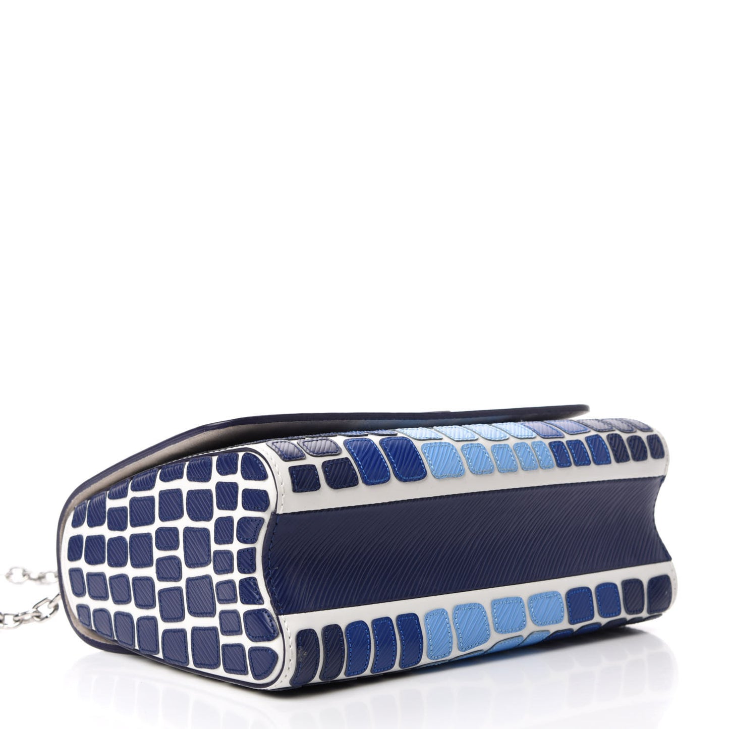 Epi Savane Twist Shoulder Bag MM Blue