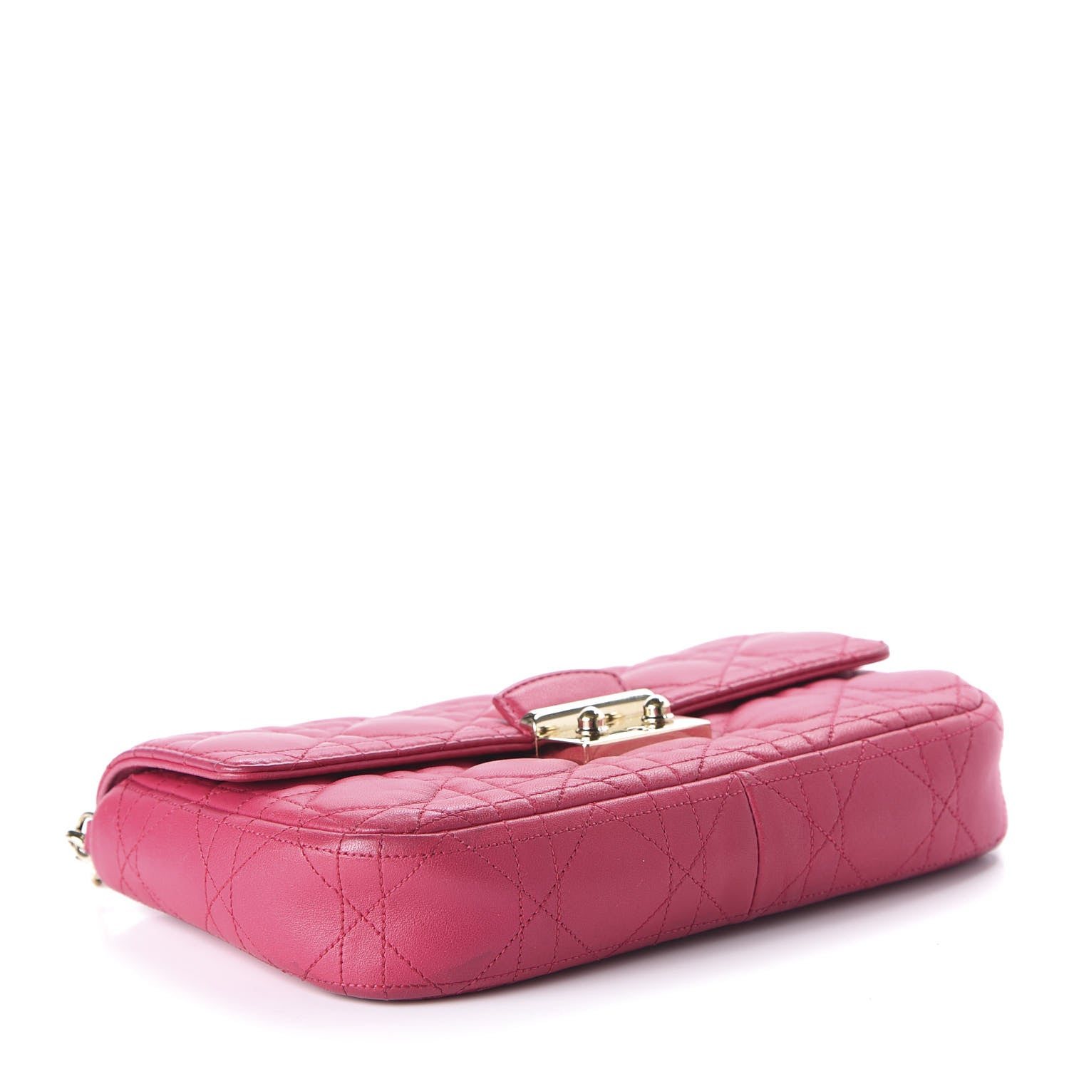 Christian Dior Lambskin Cannage Miss Dior Promenade Pouch Fuchsia 4 of 13