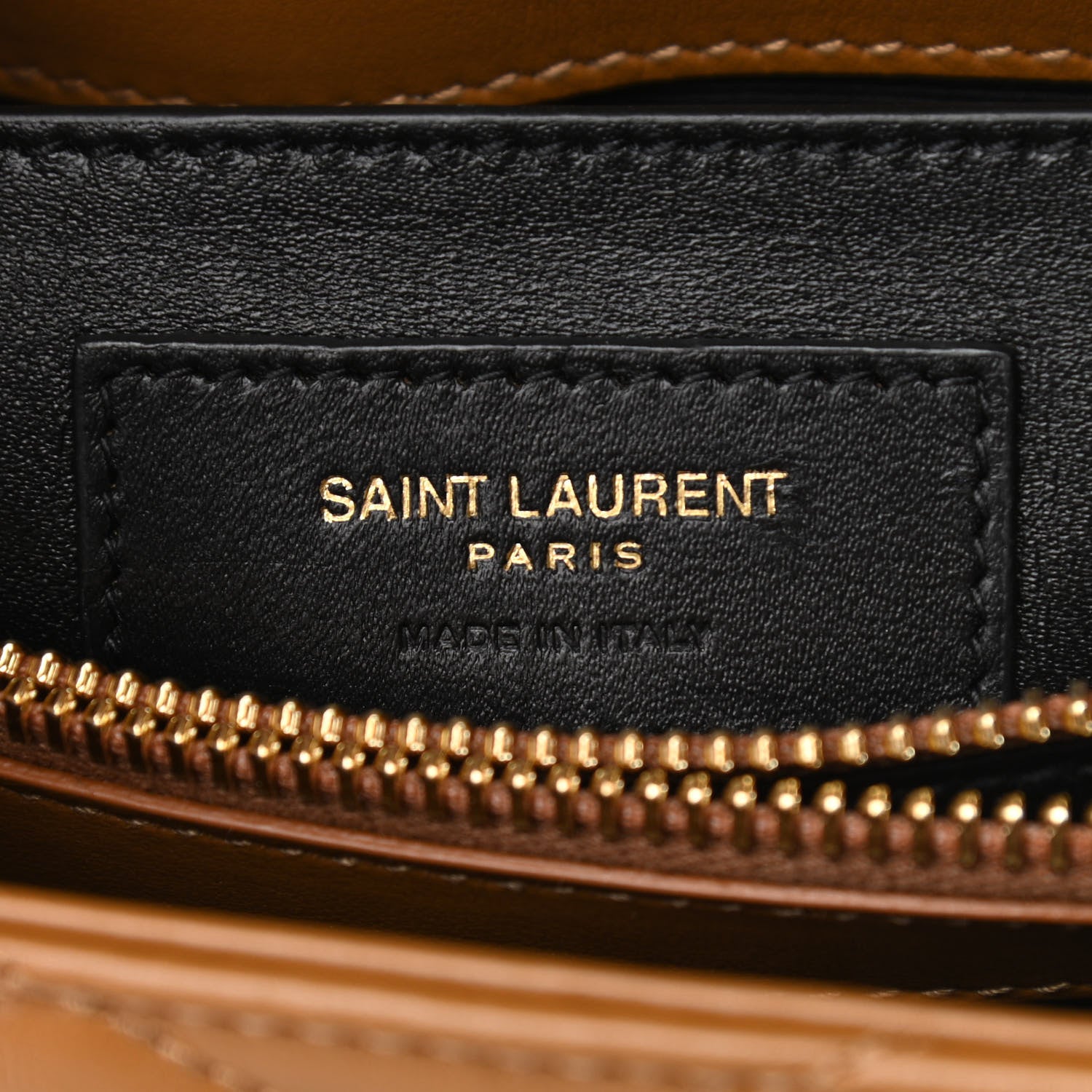 Saint Laurent Calfskin Y Quilted Monogram Small Loulou Chain Satchel Dark Natural 8 of 11