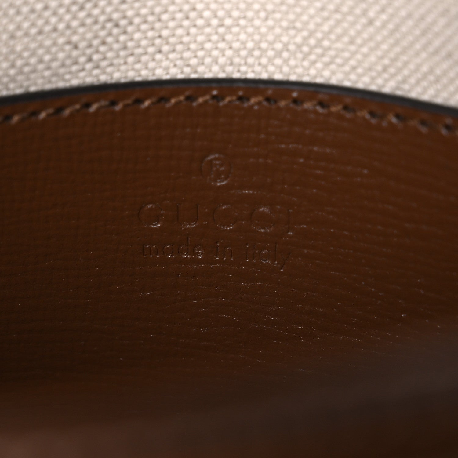 Gucci GG Supreme Monogram Web Mini Horsebit 1955 Shoulder Bag Beige Brown Sugar 6 of 10