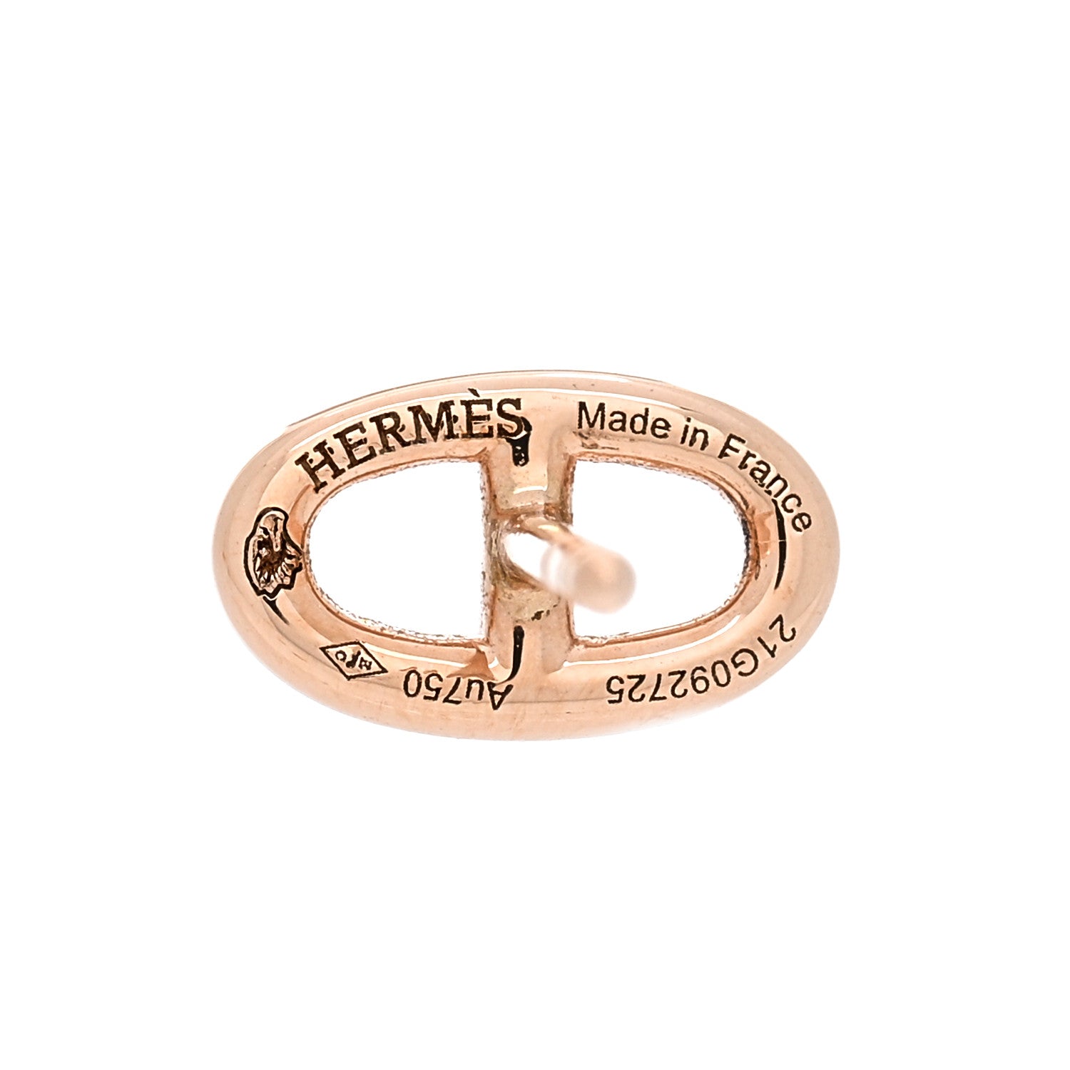 Hermes 18K Rose Gold TPM Farandole Stud Earrings 4 of 5