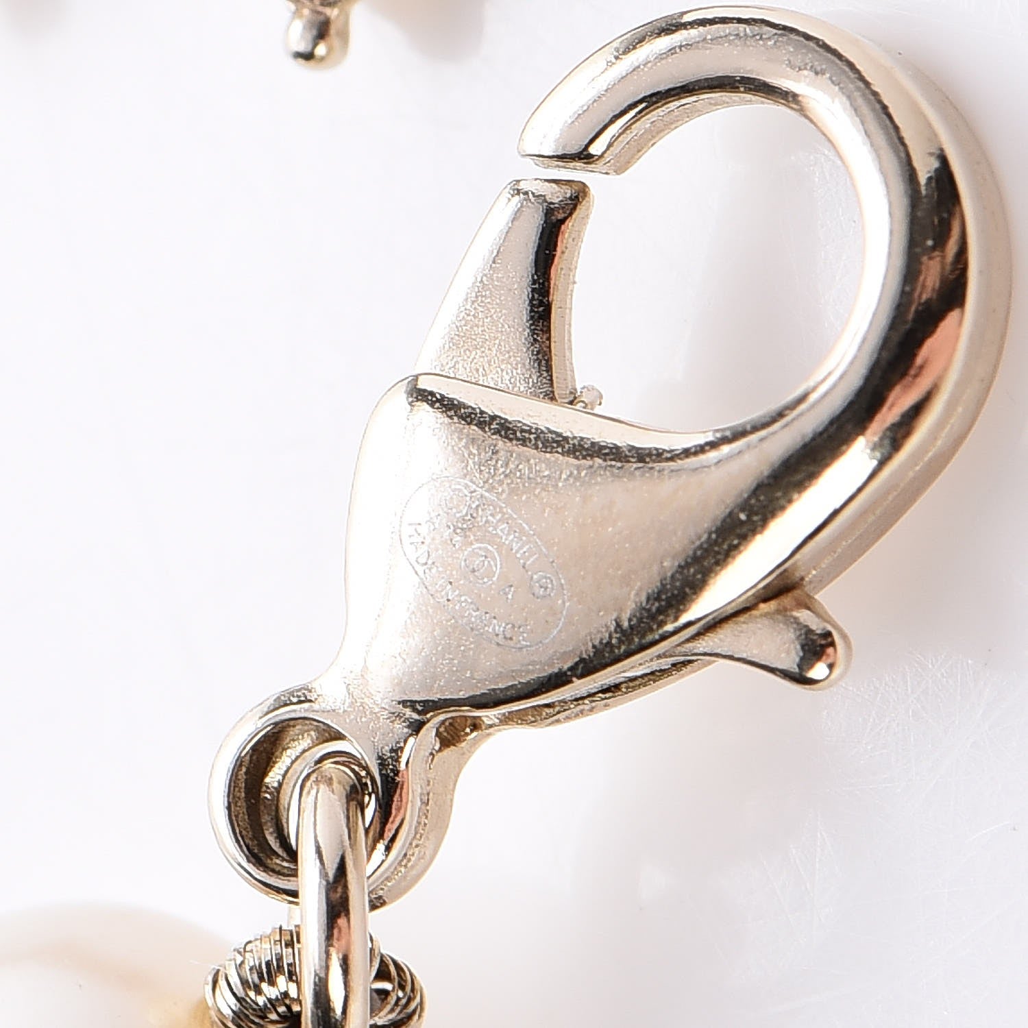 Chanel Pearl Gripoix CC Bracelet Gold 4 of 6