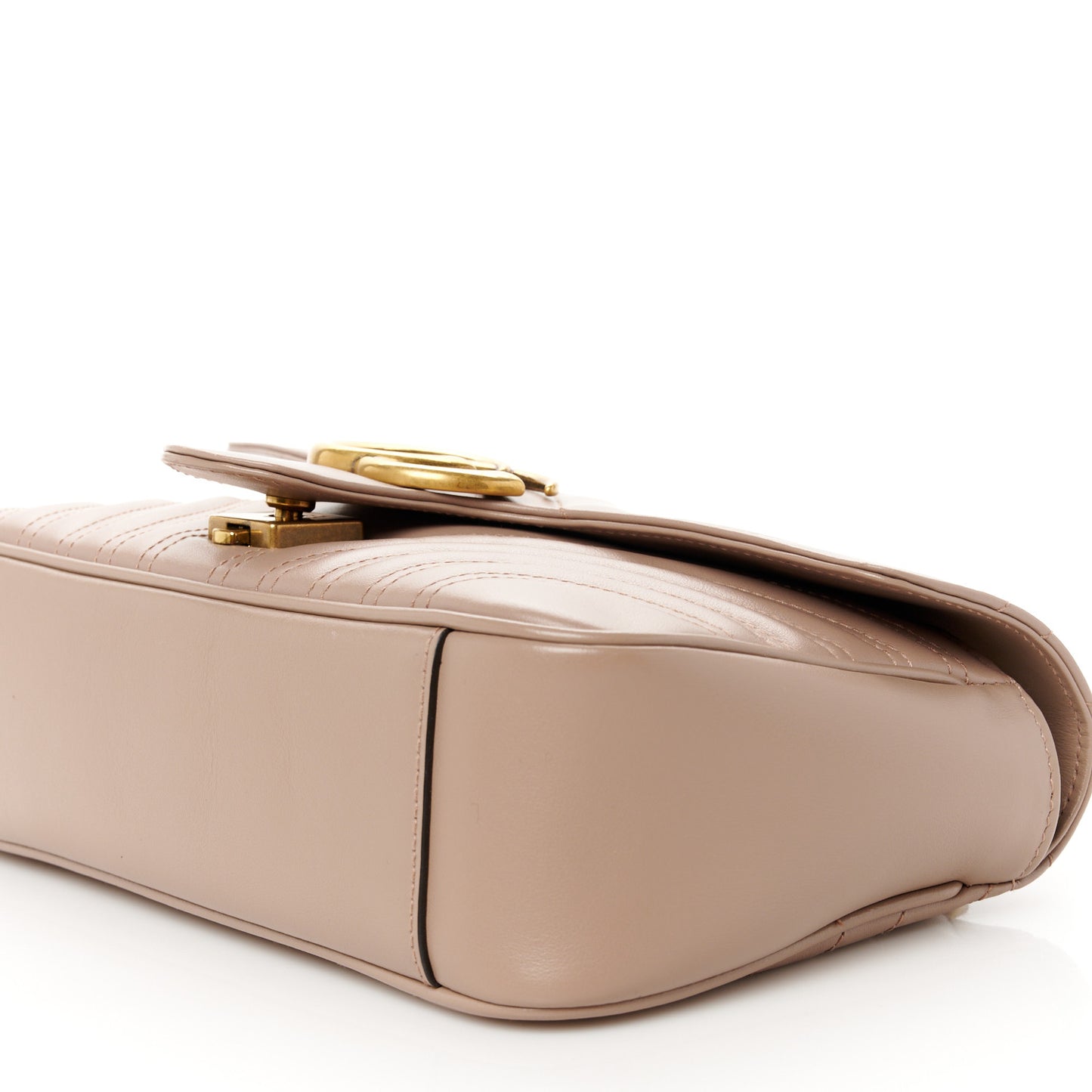 Calfskin Matelasse Small GG Marmont Shoulder Bag Porcelain Rose