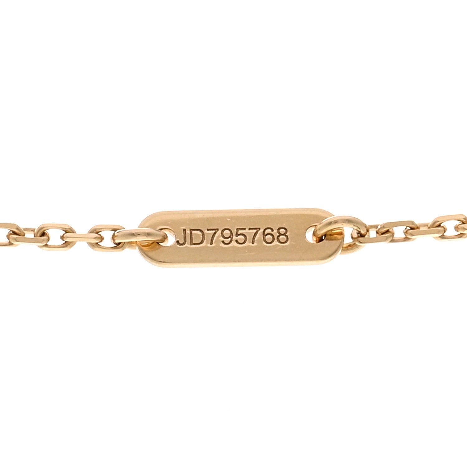 Van Cleef & Arpels 18K Yellow Gold Mother of Pearl Sweet Alhambra Pendant Necklace 5 of 5