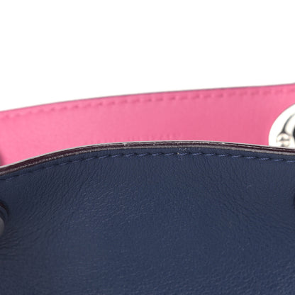 Christian Dior Smooth Calfskin Small Tri-Color Diorissimo Bag Navy Pink 14 of 14