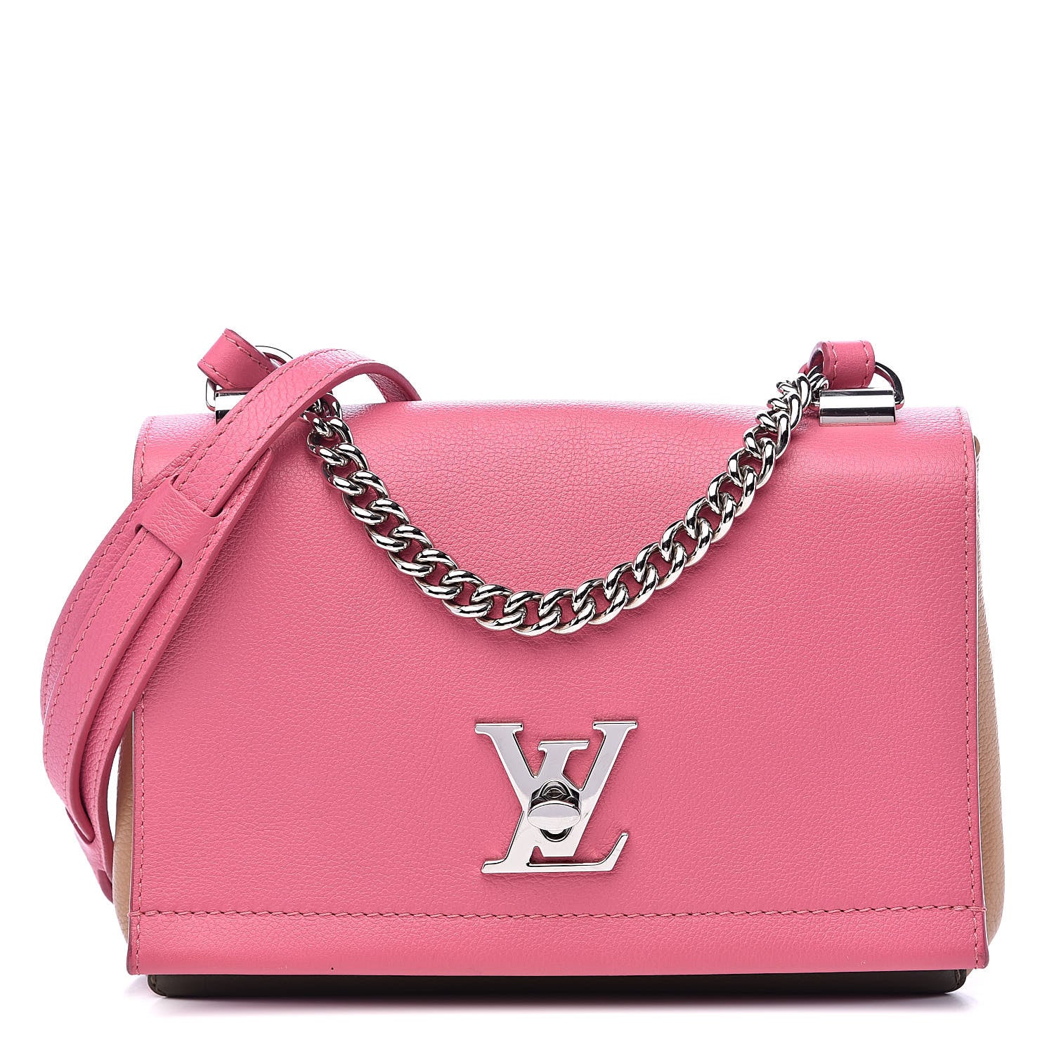 Louis Vuitton Calfskin Lockme II Chain Bag BB Multicolor 1 of 11