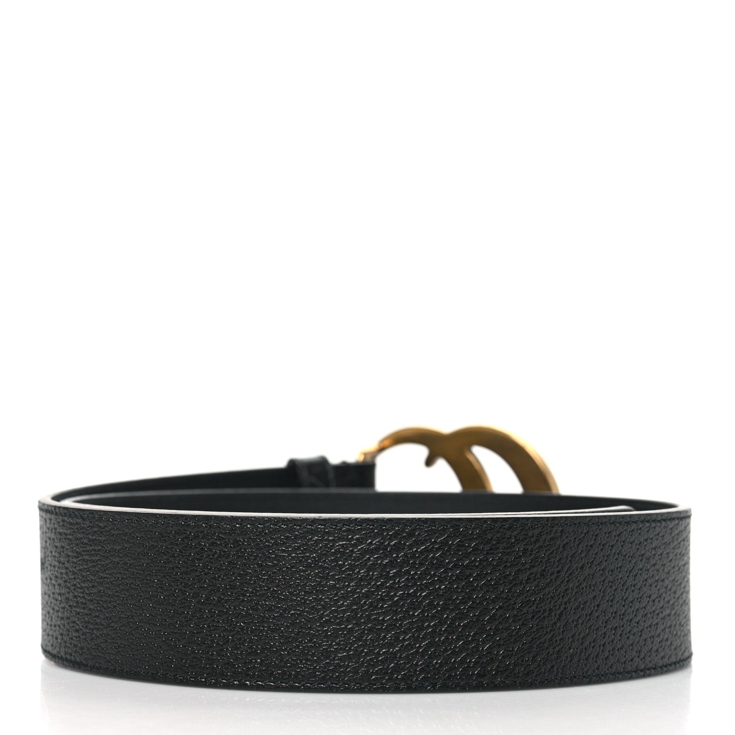 Gucci Textured Calfskin Double G 40mm Belt 75 30 Black 2 of 6