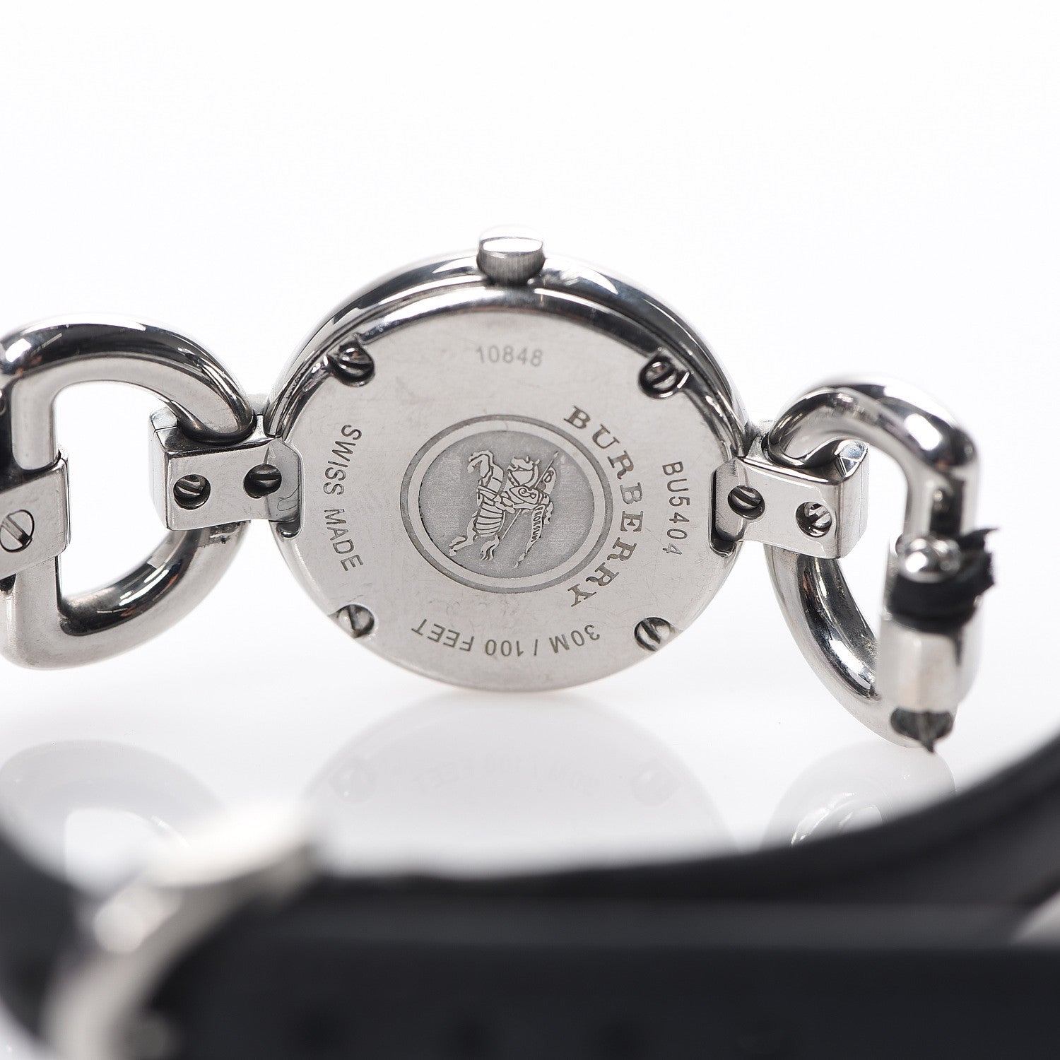 Burberry Stainless Steel Calfskin 23mm BU5404 Quartz Watch Black 4 of 7