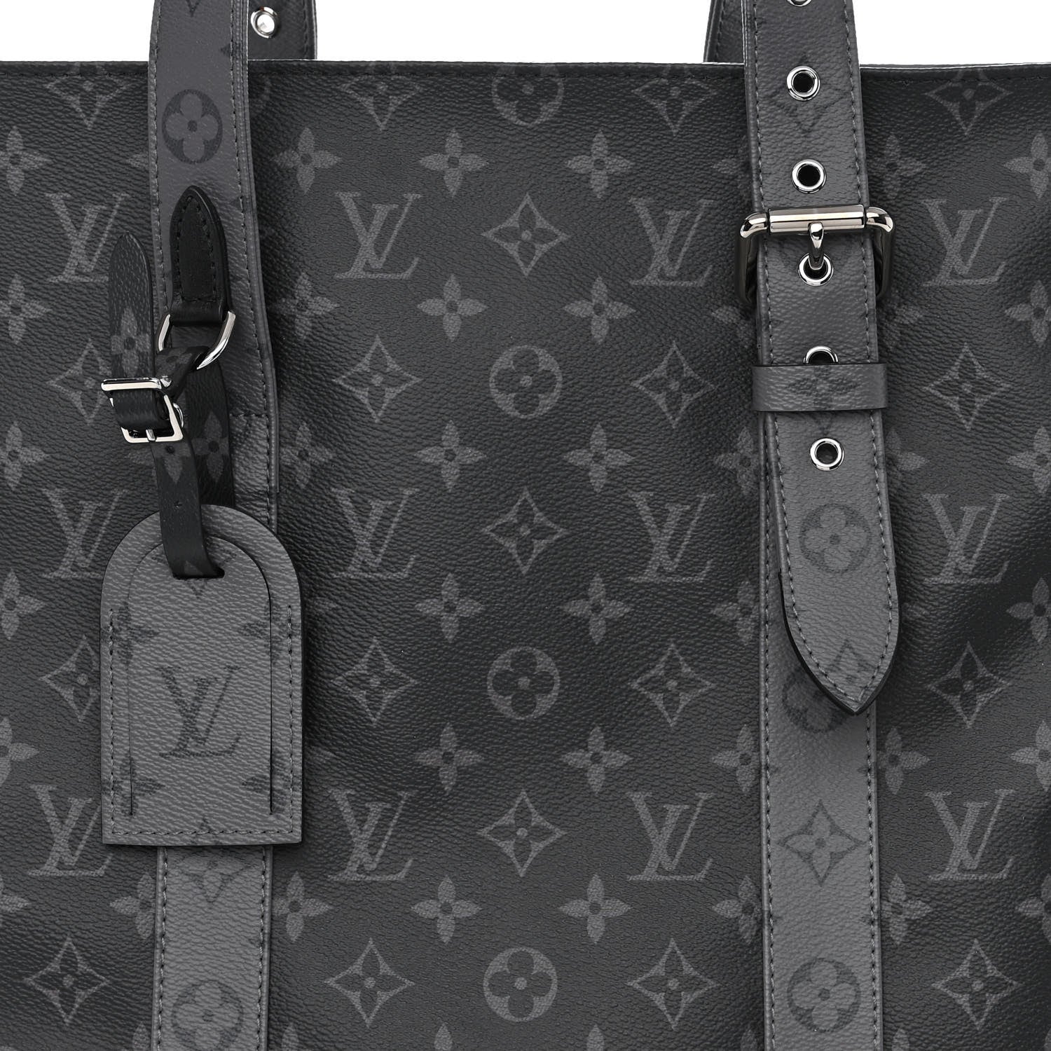 Louis Vuitton Monogram Eclipse Cabas Zippe GM Black 8 of 10