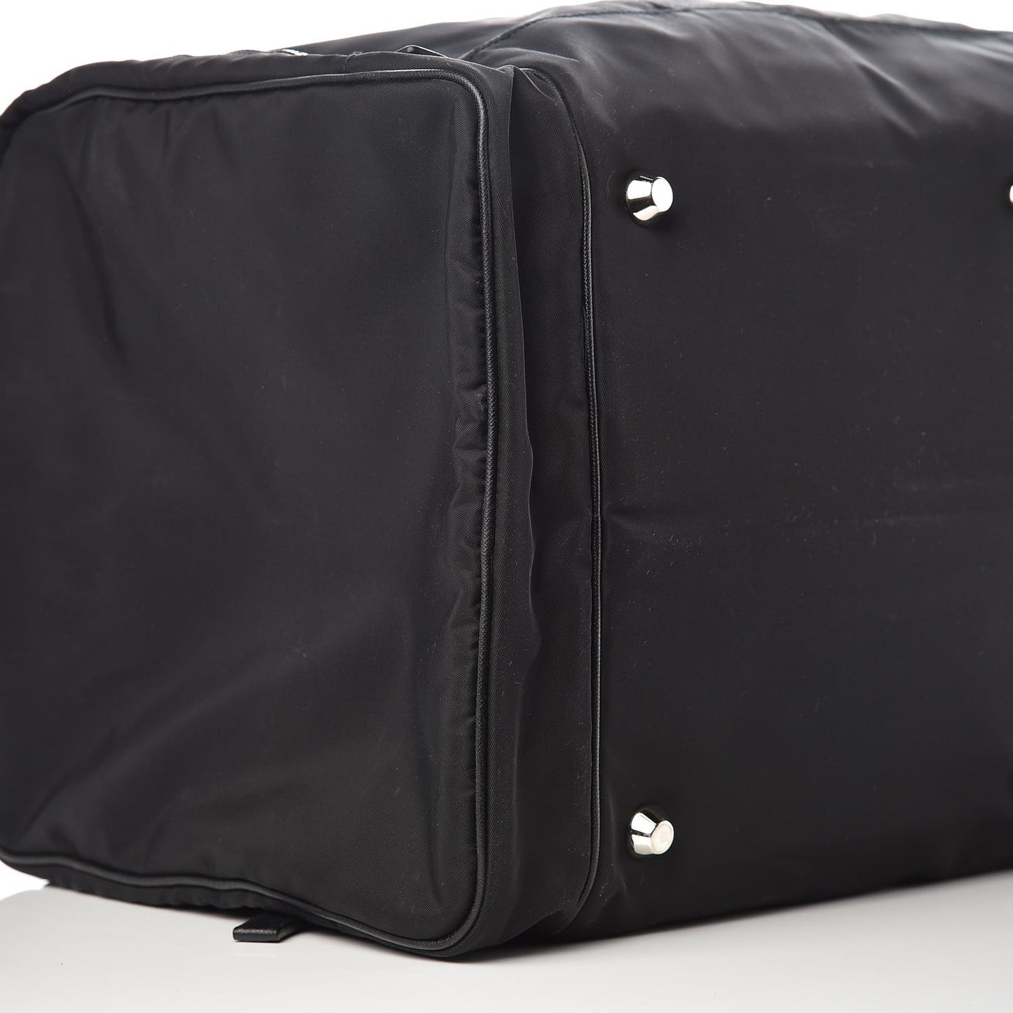 Tessuto Nylon Saffiano Viaggio Duffle Black