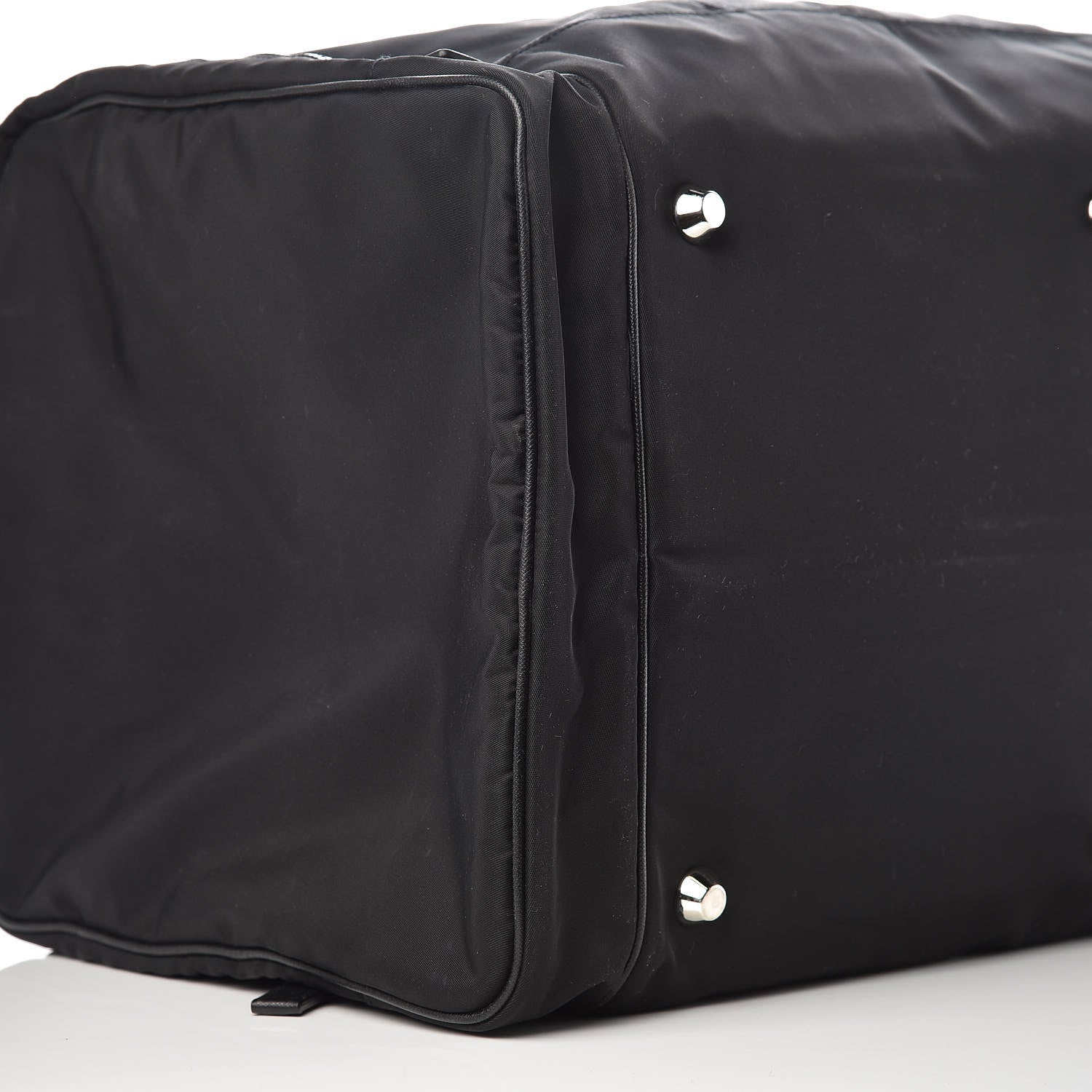 Prada Tessuto Nylon Saffiano Viaggio Duffle Black 8 of 12