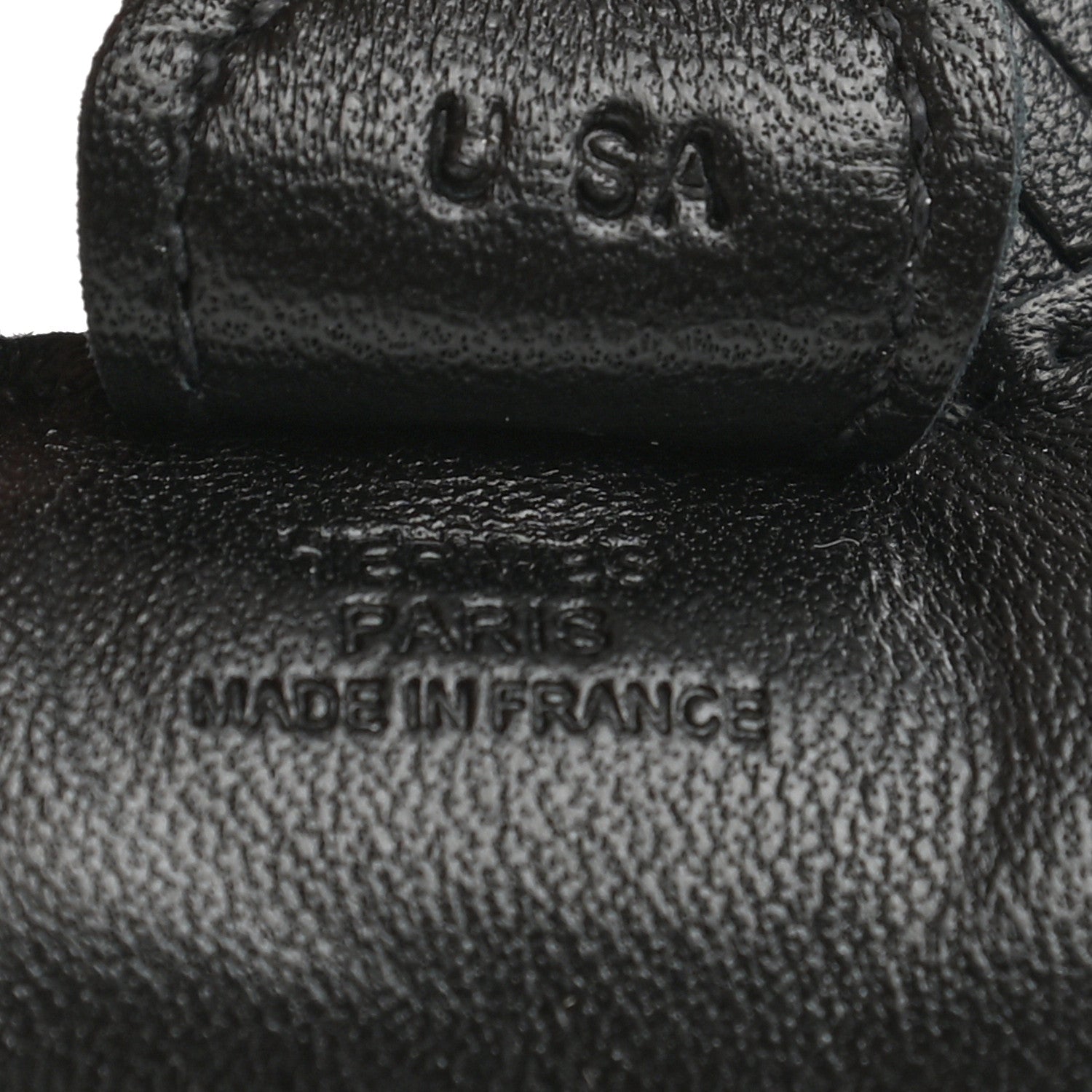 Hermes Milo Lambskin Grigri Rodeo Horse Bag Charm PM So Black 4 of 5