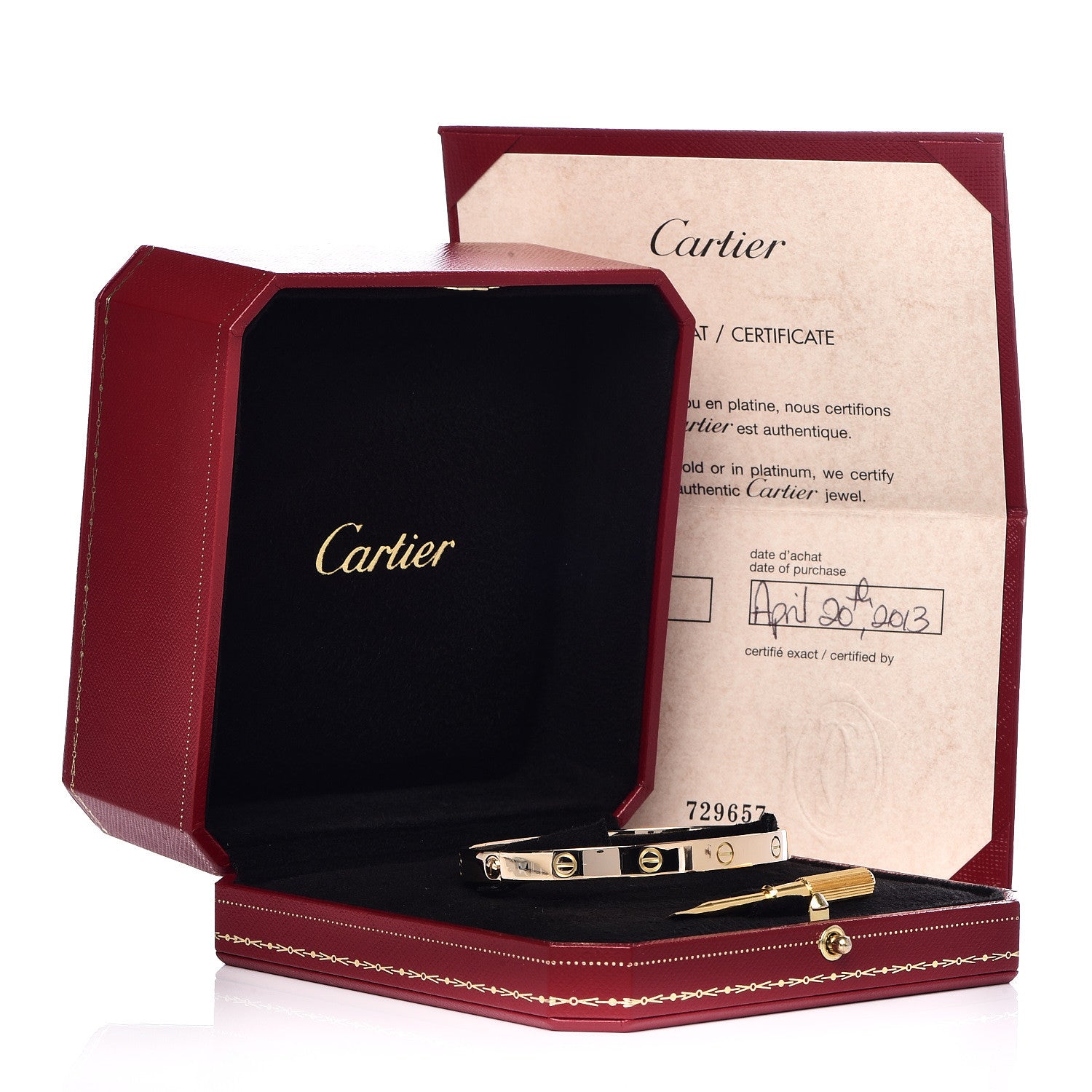 Cartier 18K Yellow Gold LOVE Bracelet 19 5 of 5