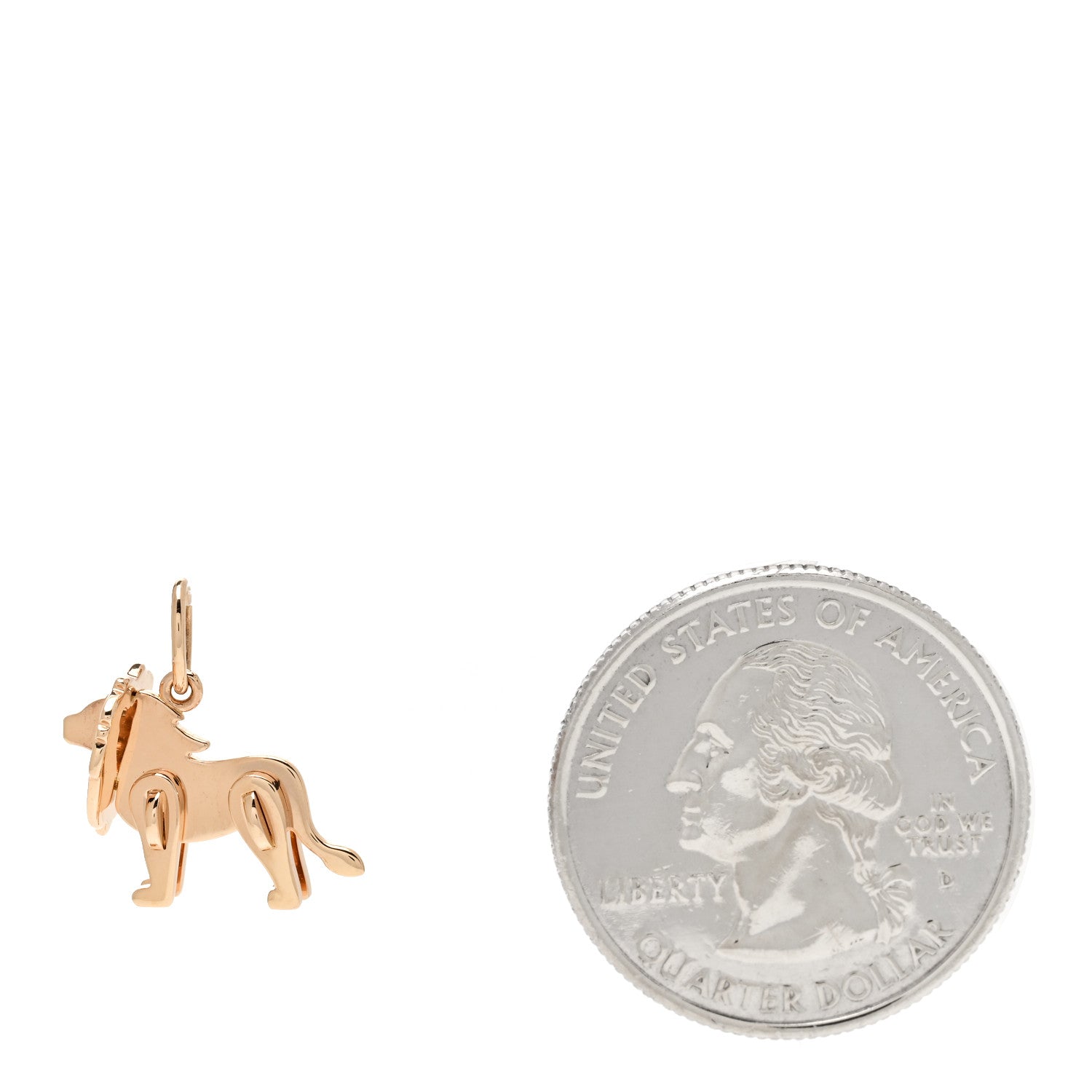 Tiffany 18K Rose Gold Save The Wild Lion Charm 2 of 6