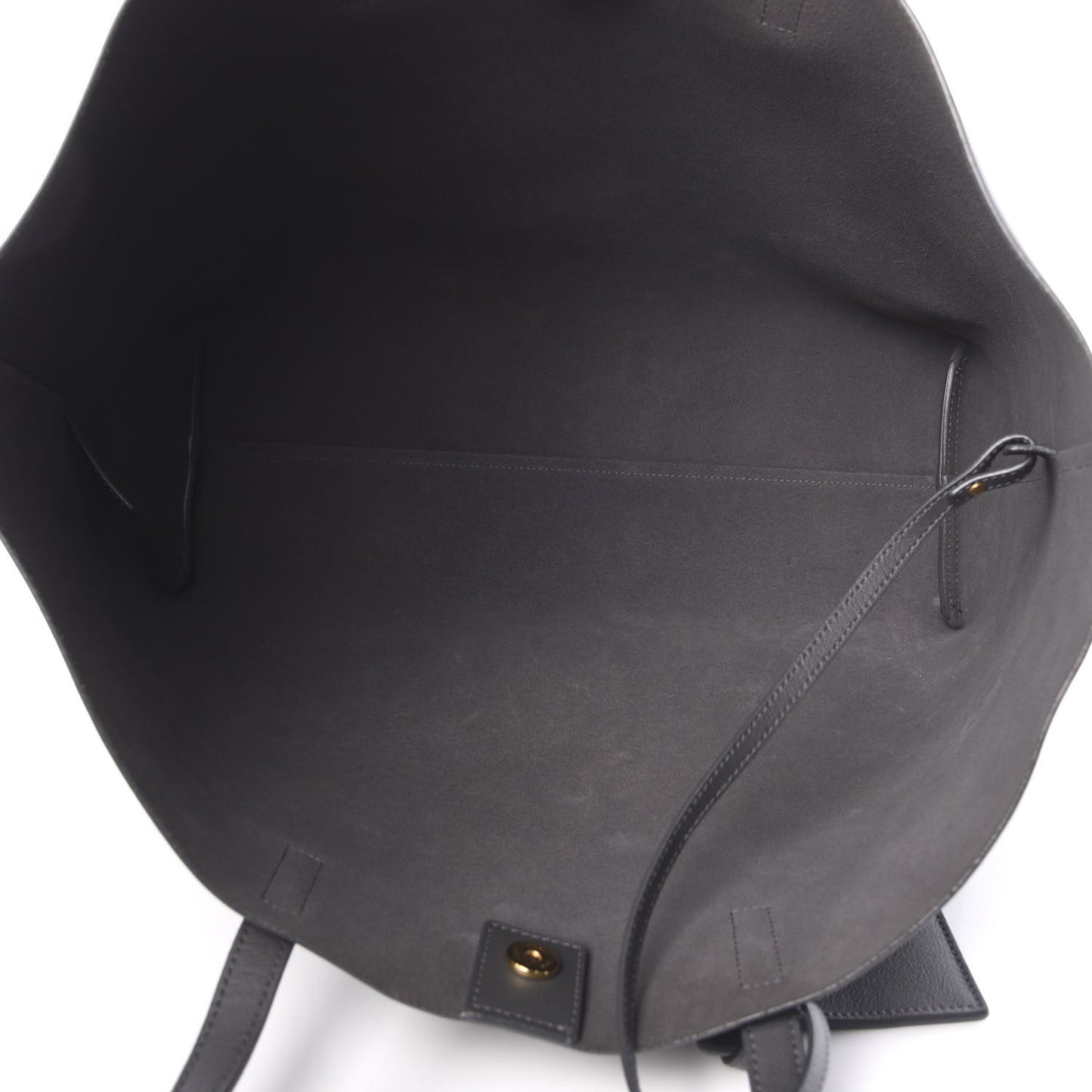 Calfskin Large Shopping Tote Dark Grey