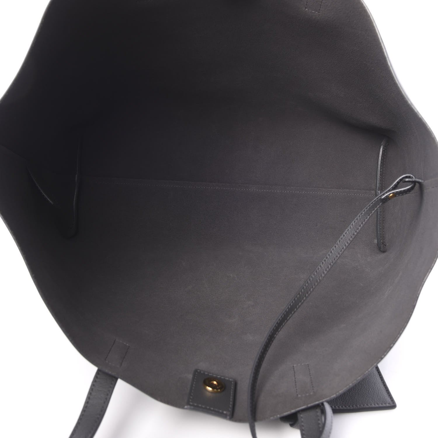 Saint Laurent Calfskin Large Shopping Tote Dark Grey 5 of 12