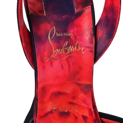 Christian Louboutin Crepe Satin Roses Cassia Lace Up 160 Pumps 40 Multicolor 8 of 8