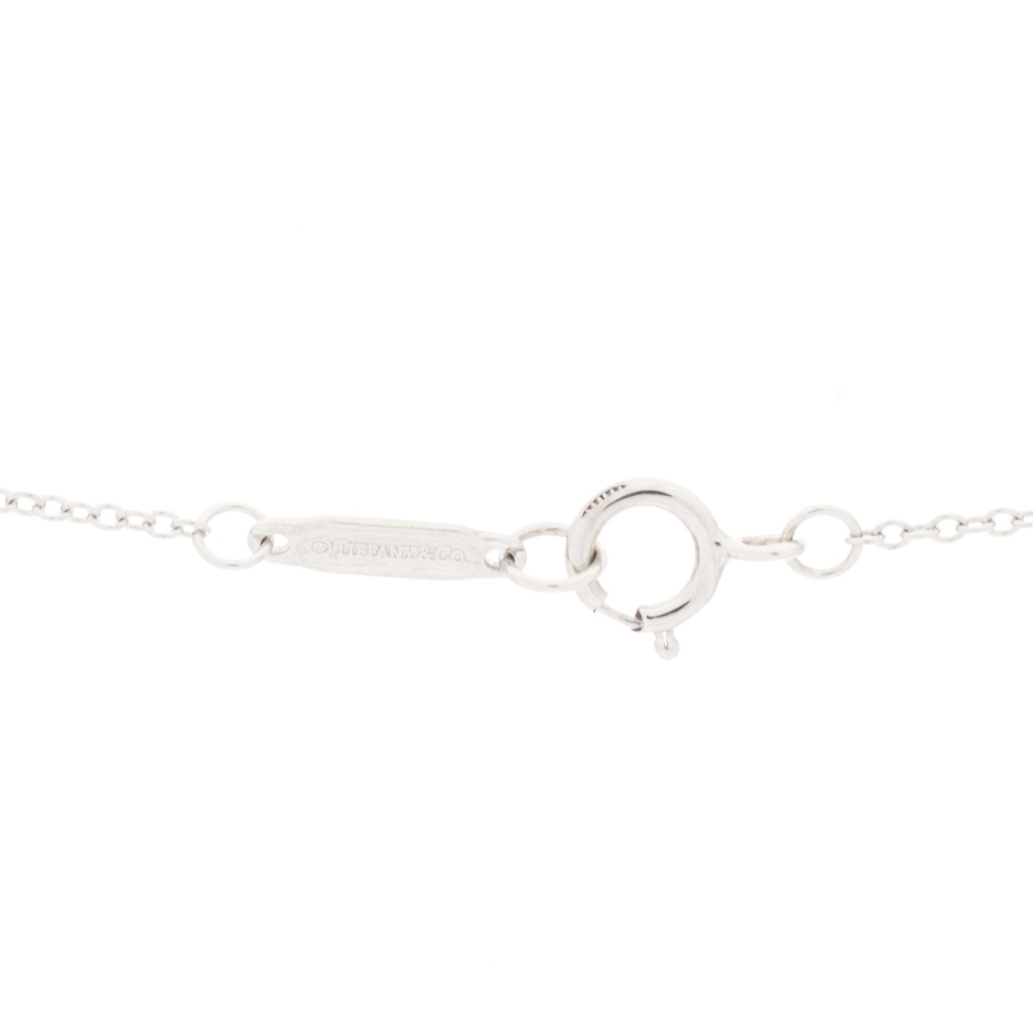 Tiffany 18K White Gold Diamond Metro Cross Pendant Necklace 4 of 6
