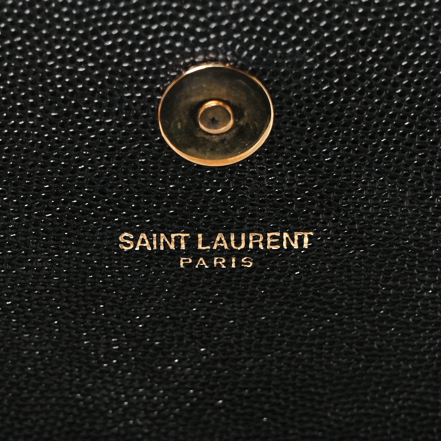Saint Laurent Grain De Poudre Monogram Cassandre Clutch Black 6 of 11