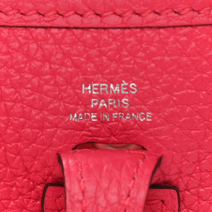 Hermes Taurillon Clemence Evelyne TPM Rose Extreme 5 of 10