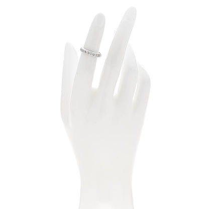 Tiffany Platinum Diamond Princess Lucida Half Circle Wedding Band Ring 46 3.75 2 of 6