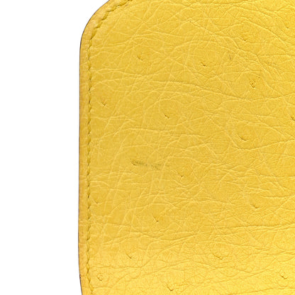 Hermes Ostrich Mini Sac Roulis Jaune Citron 11 of 14