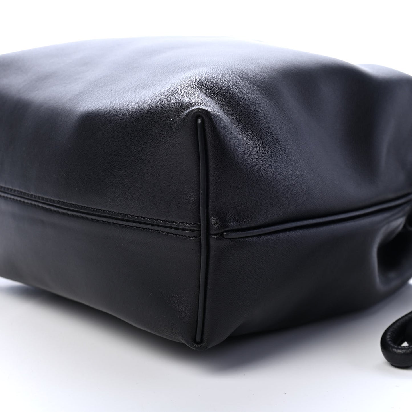 Calfskin Small Flamenco Knot Bag Black