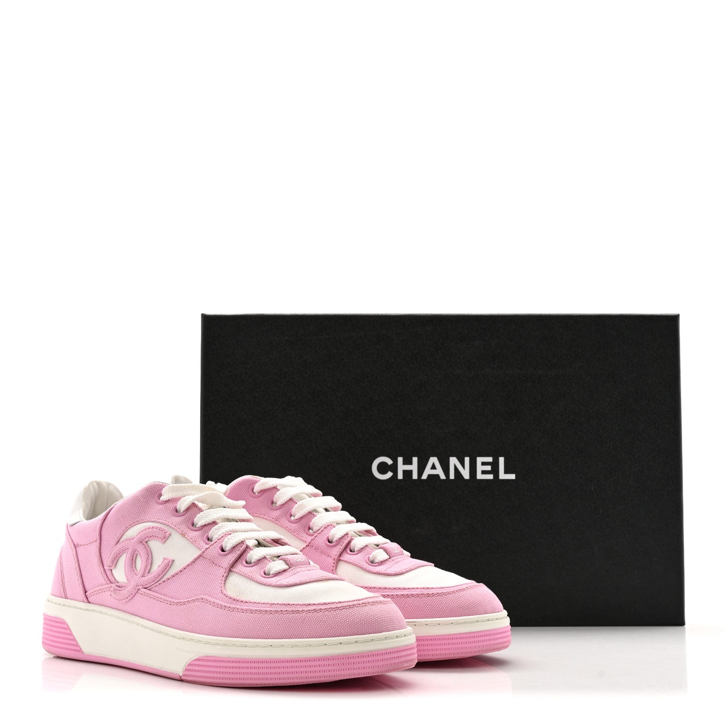 Cotton Sneakers 38 Pink White