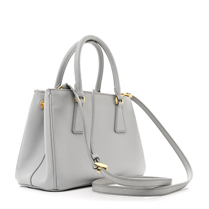 Prada Saffiano Lux Small Galleria Double Zip Tote Granito 3 of 13