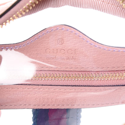 Gucci Vinyl Web Mini Ophidia Transparent Shoulder Bag Perfect Pink 6 of 8