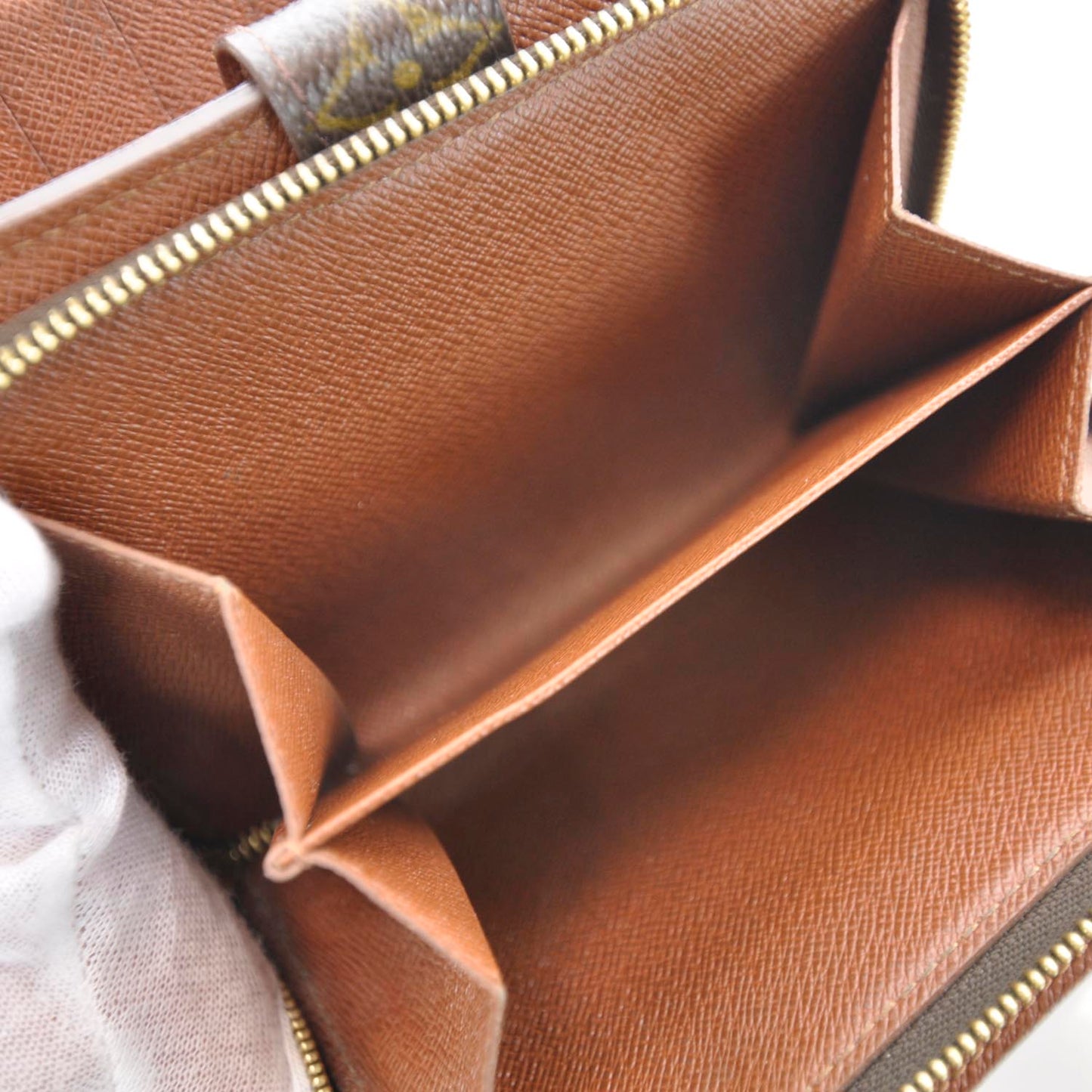 Monogram Zipped Wallet Snap w ID Holder