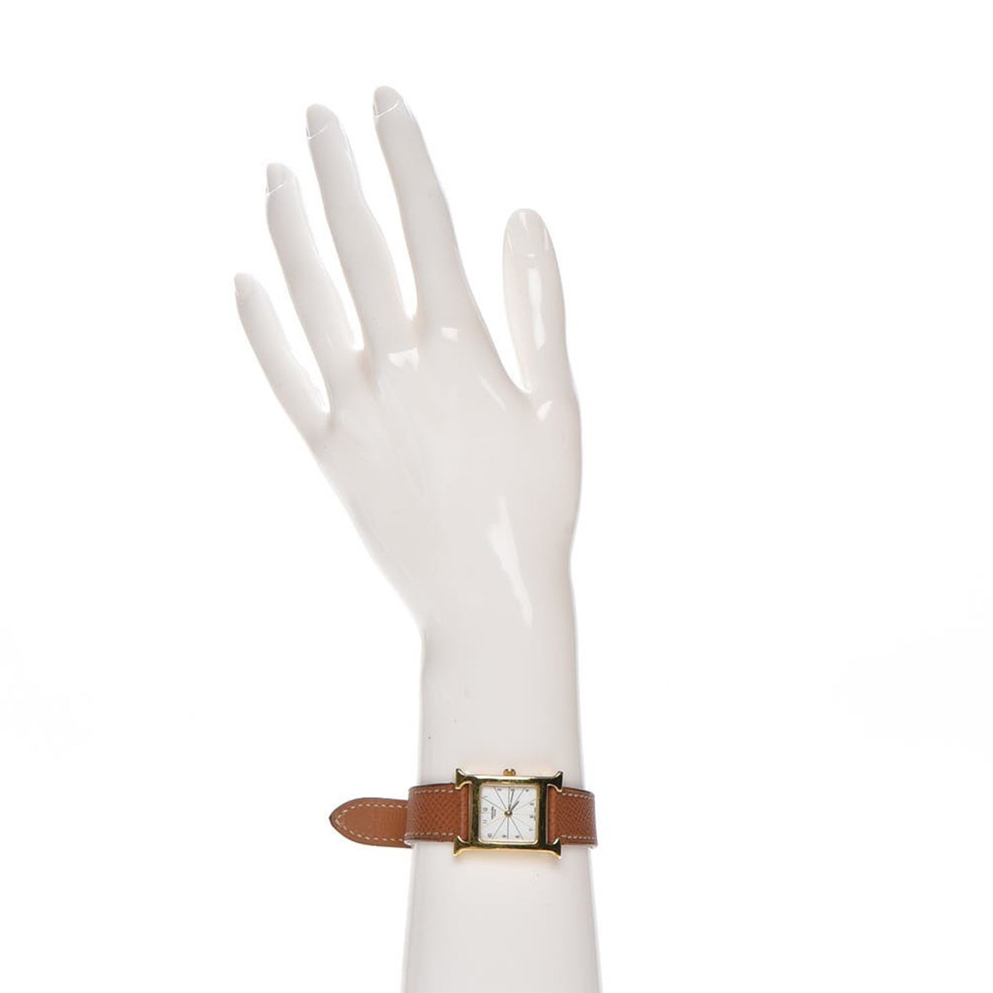 Stainless Steel Epsom 21mm Heure H Hour Quartz Watch Gold