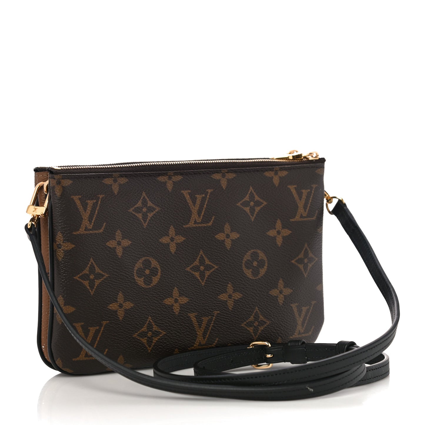 Reverse Monogram Giant Double Zip Pochette