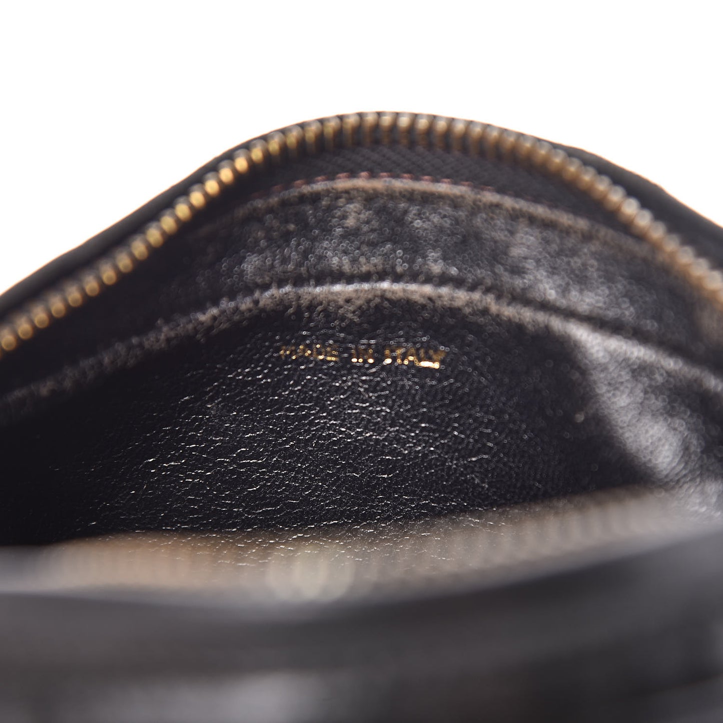 Lambskin Quilted Tassel Camera Case Pouch Black