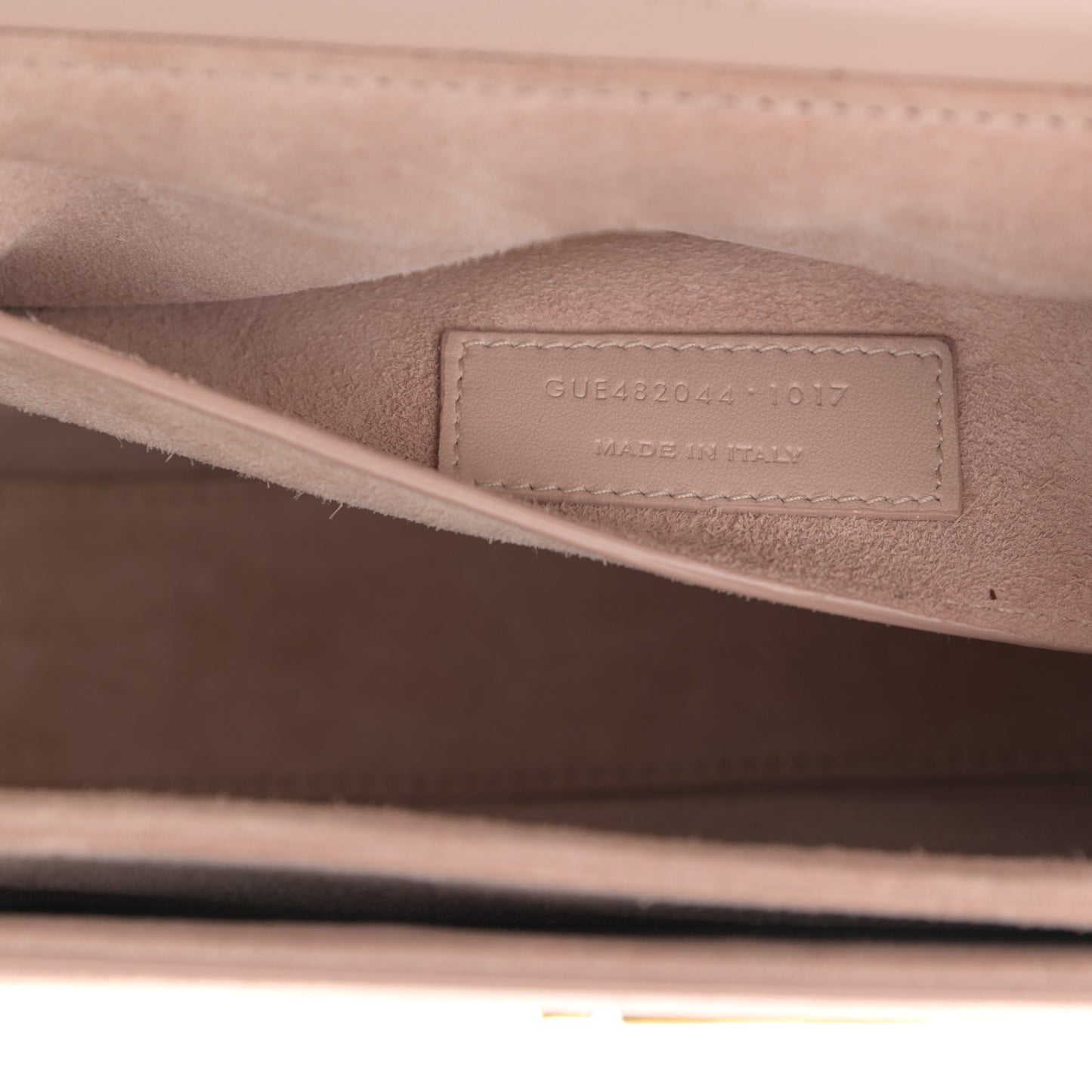 Smooth Calfskin Suede Medium Bellechasse Bag Marble Pink