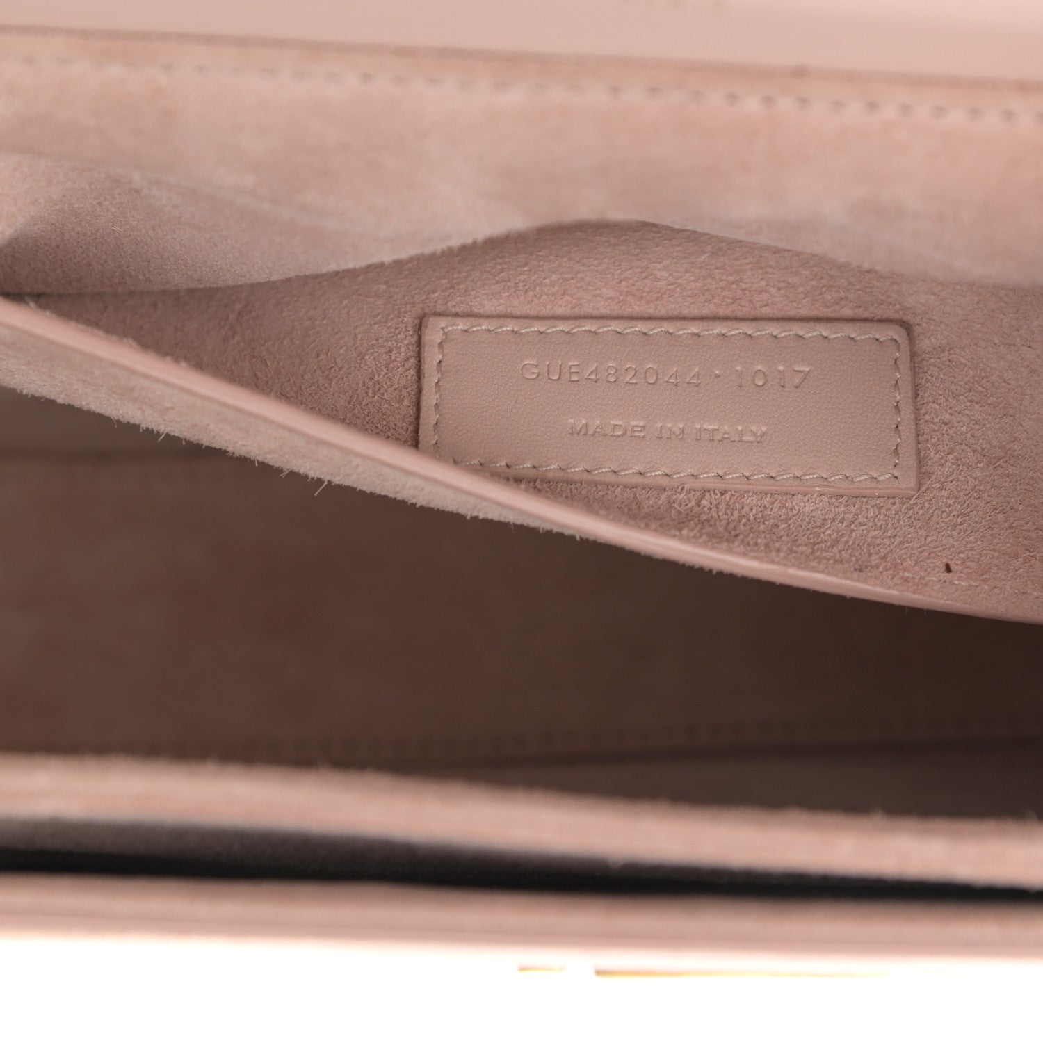 Saint Laurent Smooth Calfskin Suede Medium Bellechasse Bag Marble Pink 8 of 13